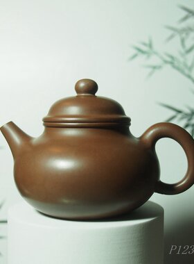 纯正宜兴紫砂茶壶手工容天