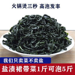 大连旅顺盐渍裙带菜500g海带苗三秒火锅嫩海带芽海藻海白菜非干货