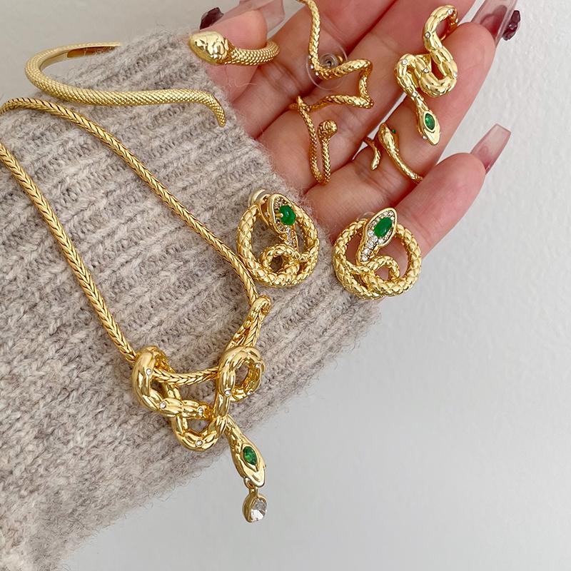 本命年蛇年耳环项链手镯