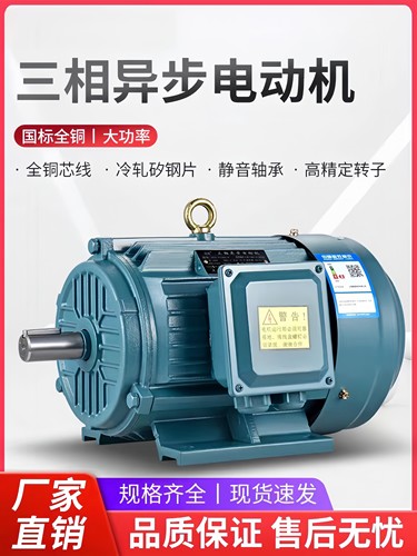 国标全铜三相电机YE3-80M2-4 0.75KW高效节能马达立式卧式立卧式