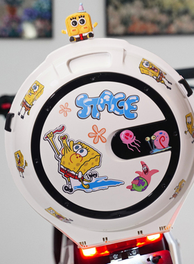 后备箱适用九号电动车a2z/qz1/qz3/v30c后靠背尾箱可爱个性储物箱