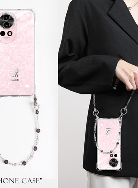 适用华为nova12pro手机壳新款nova12Ultra新品高端带挂绳斜挎女nava12活力版透明保护套四角全包防摔nove11女