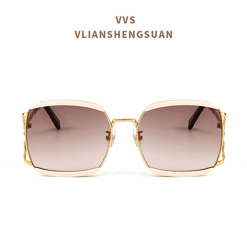 vvs眼镜墨镜太阳镜爆款时尚潮流眉线镂空高档v004