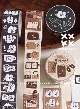 xxkk炫炫酷酷丨原创复古文具标签贴切膜贴纸