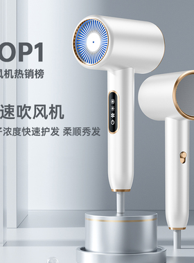 官方正品2026智能高速吹风机3亿水润负离子护发电吹风家用大风力