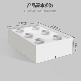 斗胆灯led射灯筒灯一体6头吸顶M方灯无主灯盒子客厅极. 优选头明装