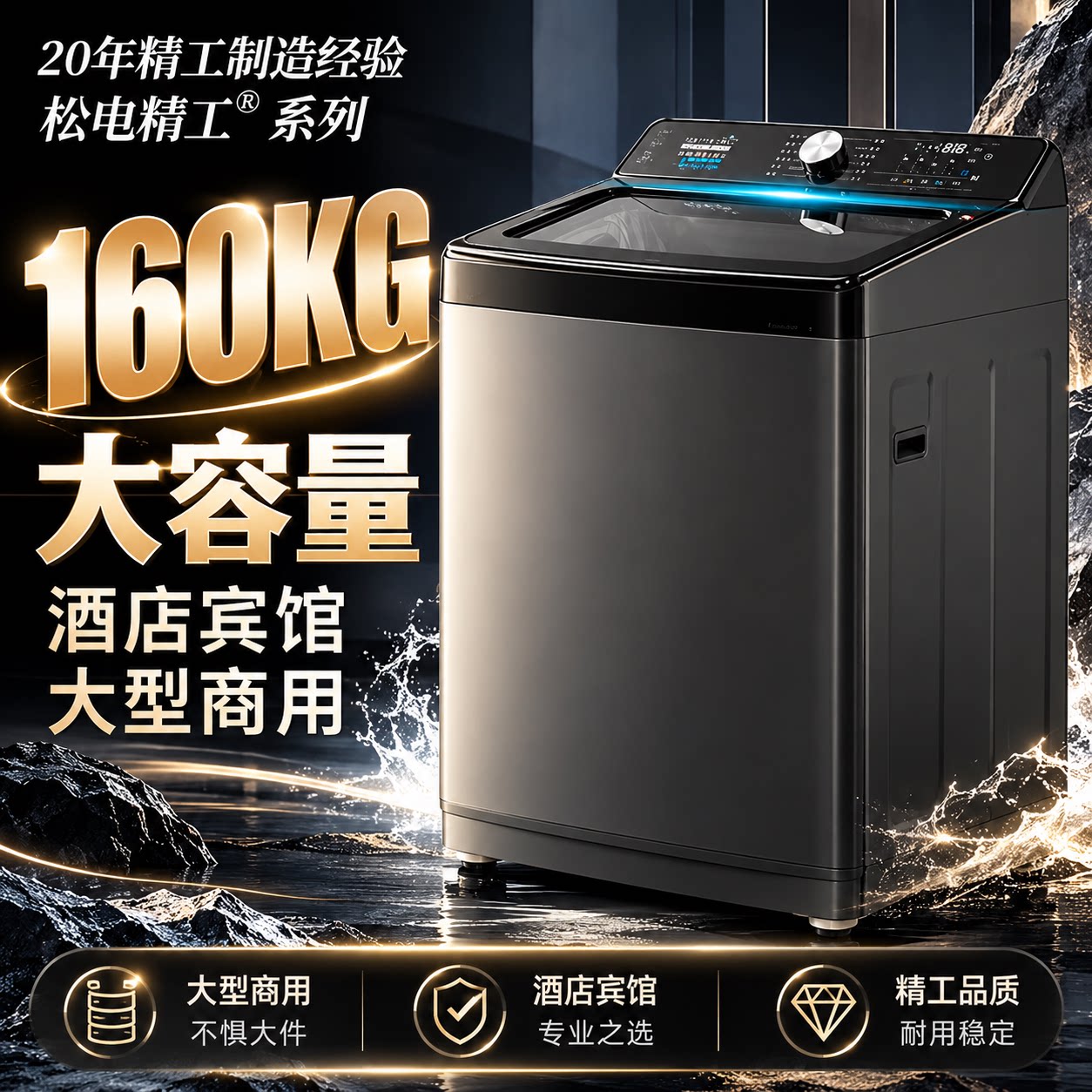 大容量160公斤大型商用宾馆酒店