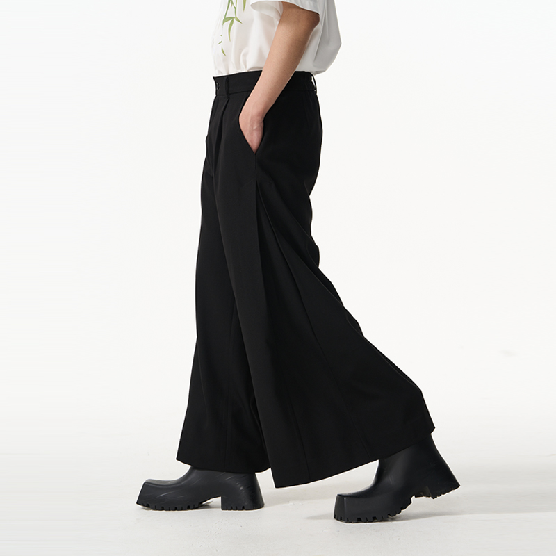 CNEW中国风新中式阔腿休闲裙裤