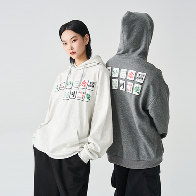 CNEW新中式立体麻将印花卫衣