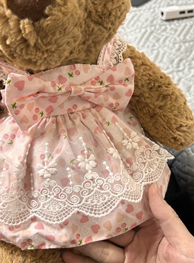 仅娃衣】巴塞罗熊衣服jelly36cmcat小熊背带裤中号莉娜熊30cm娃衣