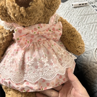 仅娃衣 中号莉娜熊30cm娃衣 巴塞罗熊衣服jelly36cmcat小熊背带裤