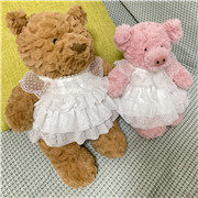 玩偶巴塞罗熊换装巴纳布斯猪衣服