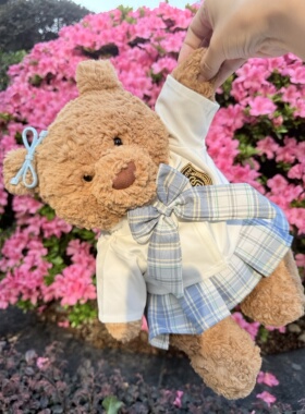 仅娃衣】巴塞罗那熊衣服适用于jellycat36m莱奥拉玩偶得小熊裙子