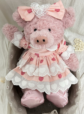 仅娃衣】巴纳布斯猪jelly26cmcat小猪甜心连衣裙42cm巴塞罗熊衣服