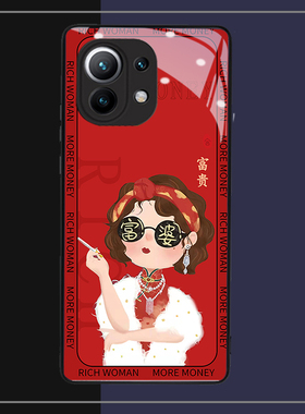 可爱富婆适用小米12pro手机壳11ultra10青春cc9civi红米note11+87