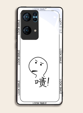 啧哇小人适用OPPOreno7pro+手机壳6/5硅胶96findR17钢化玻璃a7293