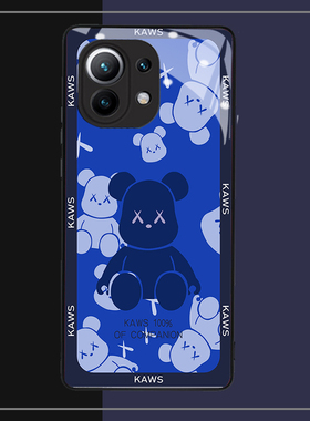 蓝色暴力熊适用小米12pro手机壳11ultra10青春cc9civi红米note11+