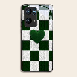 羊毛爱心适用OPPOreno7pro 5硅胶96findR17钢化玻璃a7292 手机壳6
