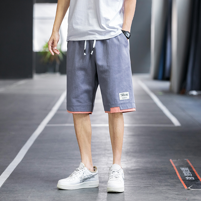 夏季日系大码男士运动薄款五分裤