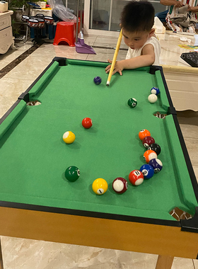 儿童台球孩子6男孩台球桌家用迷你桌球台玩具桌面小型室内桌球8岁