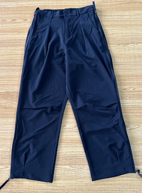 MARCHMANIA 秋冬新款纯色宽松百搭休闲CLEAN FIT日系微喇拉链长裤