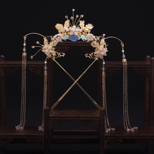 仙气汉服发冠发簪全套古装发饰女头饰古风发插流苏发钗步摇配饰品