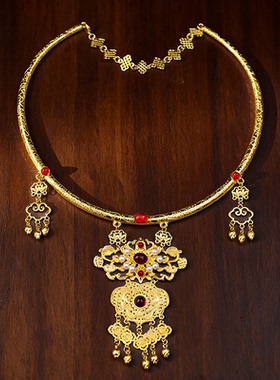 新中式明制璎珞项圈晚明风平安锁