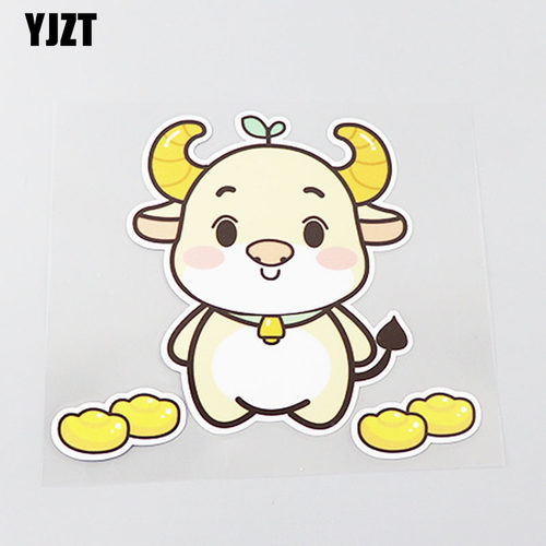 yjzt汽车贴纸创意卡通牛遮划痕