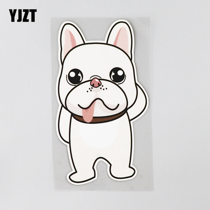 yjzt 卡通搞笑摸脑袋狗狗汽车贴纸遮盖划痕装饰车贴 cs0673