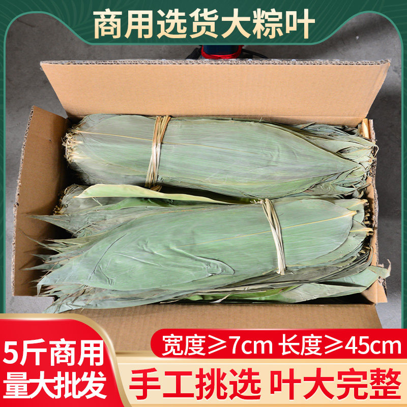干粽叶包粽子叶子5斤装大号干粽子叶箬叶新鲜大号免邮干粽子叶