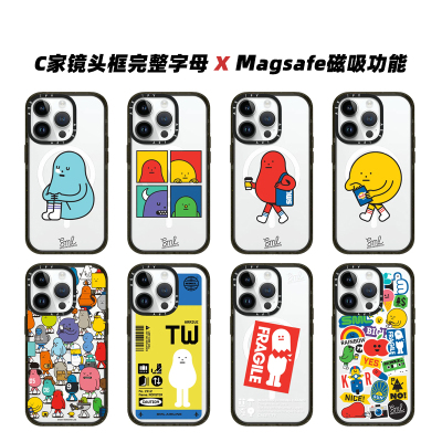 Magsafe磁吸CASE联名粘粘怪物世界16Pro手机壳适用15Promax亚克力原版边框苹果14Promax防摔iPhone13女保护套