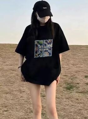 刺绣短袖CX7131款3XL黑色白色P21