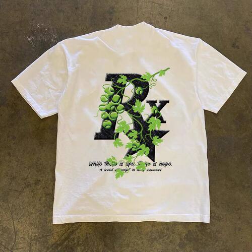 夏季短袖T恤印花圆领230G重磅潮牌美式休闲宽松新款韩版