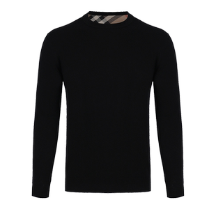 HELLEN&WOODY冬季圆领男士毛衣纯羊毛衫纯色长袖16支针织衫打底衫