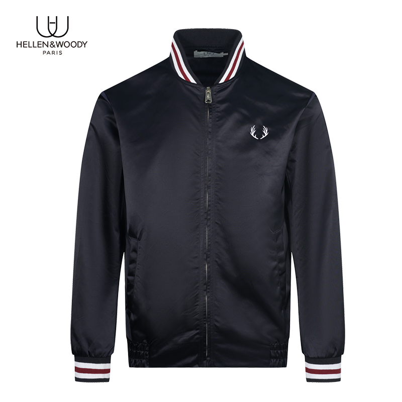 HW男装立领春秋修身棒球服夹克