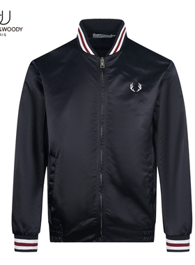 HW奢侈品男装秋季新款休闲夹克百搭外套男士棒球服夹克男带里衬