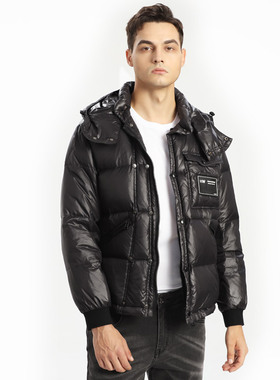 HELLEN&WOODY新款2023男士奢侈品羽绒服白鸭绒厚款百搭冬季男装