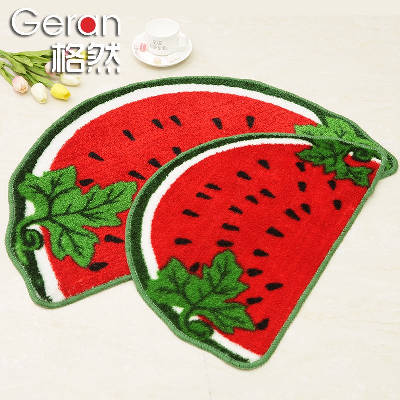 门厅脚垫进门地垫浴室吸水防滑垫半圆型西瓜垫儿童门垫地板垫|ruв категории домашний ткань, мат - от Buy2taobao.com для оказания профессиональной услуги покупки агента Taobao