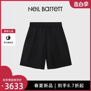 Barrett2024春夏男式 Neil 休闲轻薄沙滩百搭潮流透气短裤 黑色