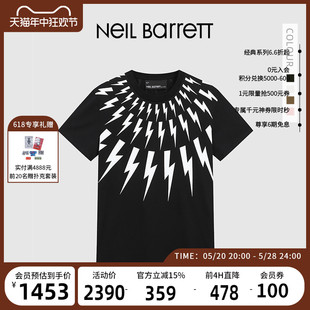 BARRETT 尼奥贝奈特 纯棉短袖 22夏季 闪电 经典 NEIL 男式 T恤