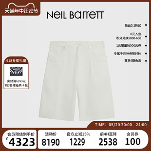 牛仔短裤 Neil 春夏男式 Barrett尼奥贝奈特2024新款 百搭潮流时尚