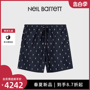 休闲轻薄沙滩百搭潮流透气短裤 Barrett2024春夏男式 闪电藏蓝 Neil