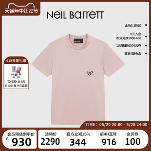 短袖 上衣 尼奥贝奈特2023秋冬新款 NEIL 男式 BARRETT 闪电系列