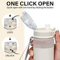 530ml BPA-Free Plastic Water Bottle with Lid and Strap - for thumbnail 8