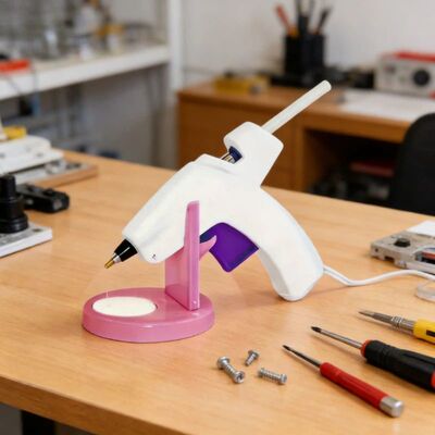 Hot Glue Gun Holder Plastic Hot Melt Glue Gun Base Stand Org