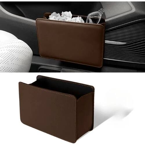 Universal Car Trash Can Auto Seat Back-mounted Storage Box F