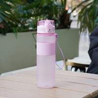 530ml BPA-Free Plastic Water Bottle with Lid and Strap - for thumbnail 2