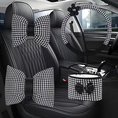 Black Car Interior Accessories for Women,Neck Pillow,Waist S