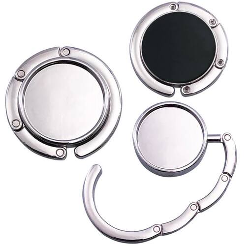1Pc Portable Folding Alloy Purse Handbag Bag Hanger Hook Hol