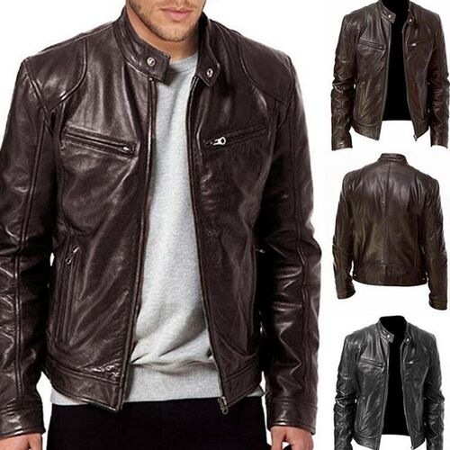 Jackets winter Coat leather Jacket Men for Parka Bomber Mens